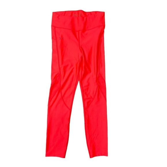 Under Armour Compression Leggings Neon Orange Size Medium - Picture 1 of 8